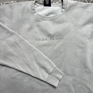 Lake Tahoe Outfitter Trading Co Crew Neck Sweatshirt Womens XL Gray Embroidered